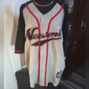 Vintage Newark Woolen Baseball Jersey, XL, First team apparel #0033